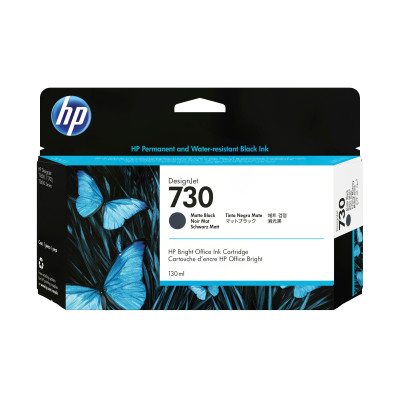HP DesignJet 730 P2V65A Matte Black Ink Cartridge 130 ml
