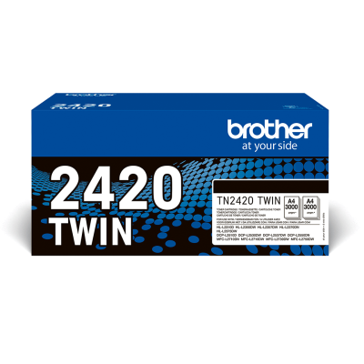 Brother TN-2420TWIN Toner Cartridge Multipack 2 pcs Original Black 3,000 Pages Each