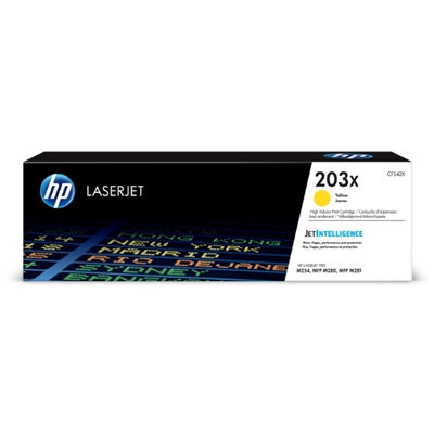 HP LaserJet 203X CF542X Original Yellow Toner 2,500 Pages