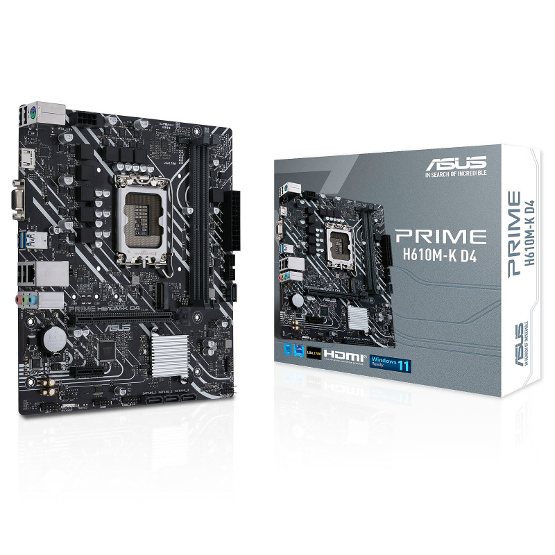 ASUS PRIME H610M-K D4 Motherboard Intel H610 LGA 1700 Micro ATX DDR4