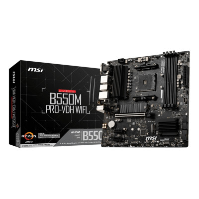 MSI B550M PRO-VDH WIFI Motherboard AMD B550 Socket AM4 Micro ATX DDR4