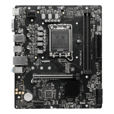 MSI PRO H610M-E Motherboard Intel H610 LGA 1700 Micro ATX DDR5