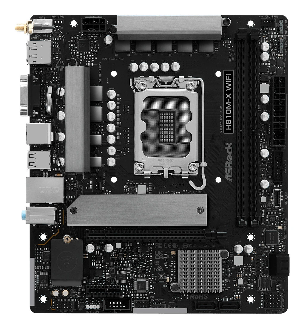 MB ASROCK H810M-X WIFI DDR5 ST1851 - immagine prodotto
