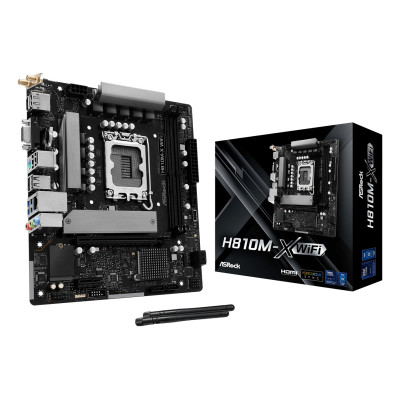 ASRock H810M-X WIFI Motherboard Intel H810 LGA 1851 Micro ATX DDR5