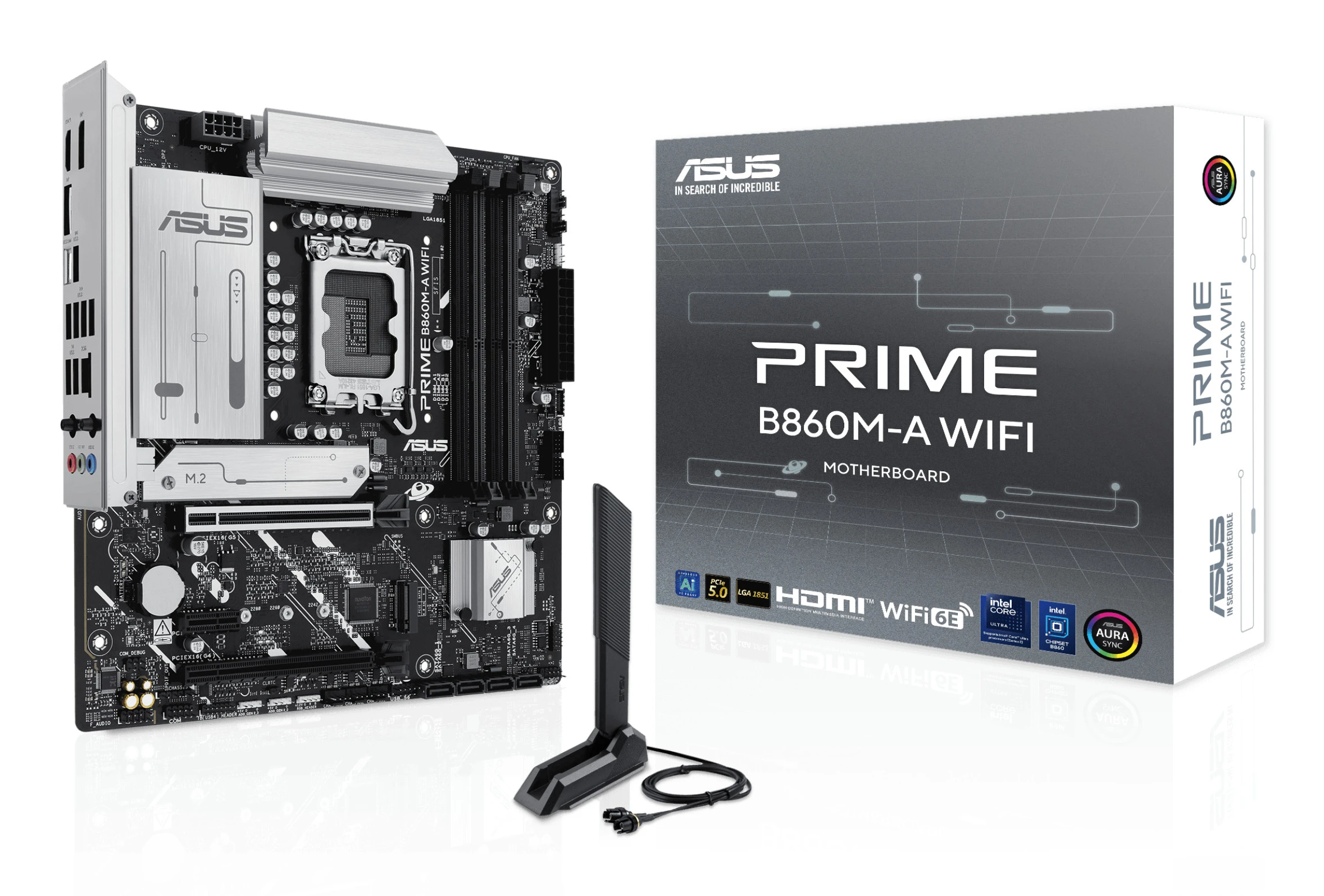 ASUS PRIME B860M-A WIFI Motherboard Intel B860 LGA 1851 Micro ATX DDR5