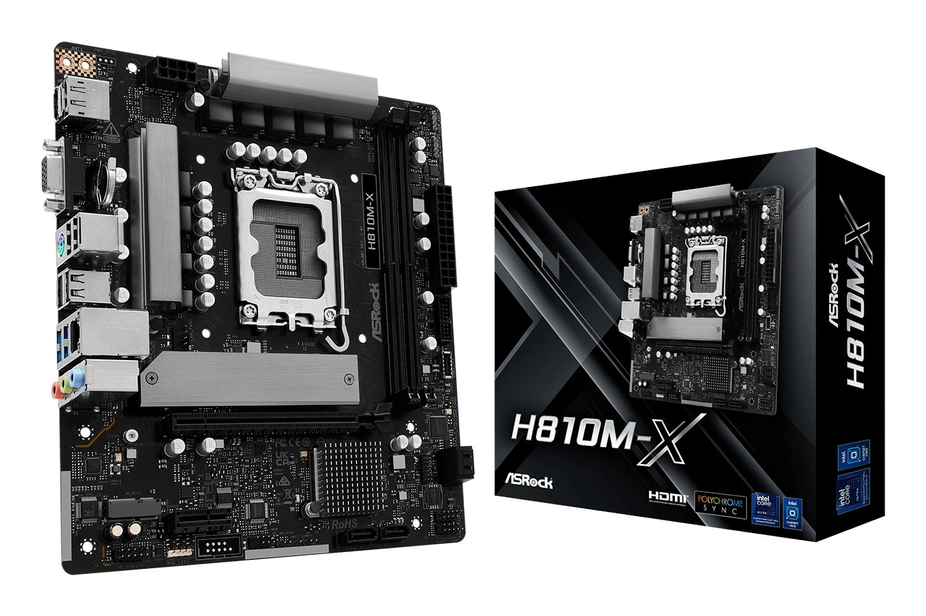 MB ASROCK H810M-X DDR5 ST1851 - immagine prodotto