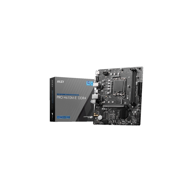 MSI PRO H610M-E DDR4 Motherboard Intel H610 LGA 1700 Micro ATX DDR4