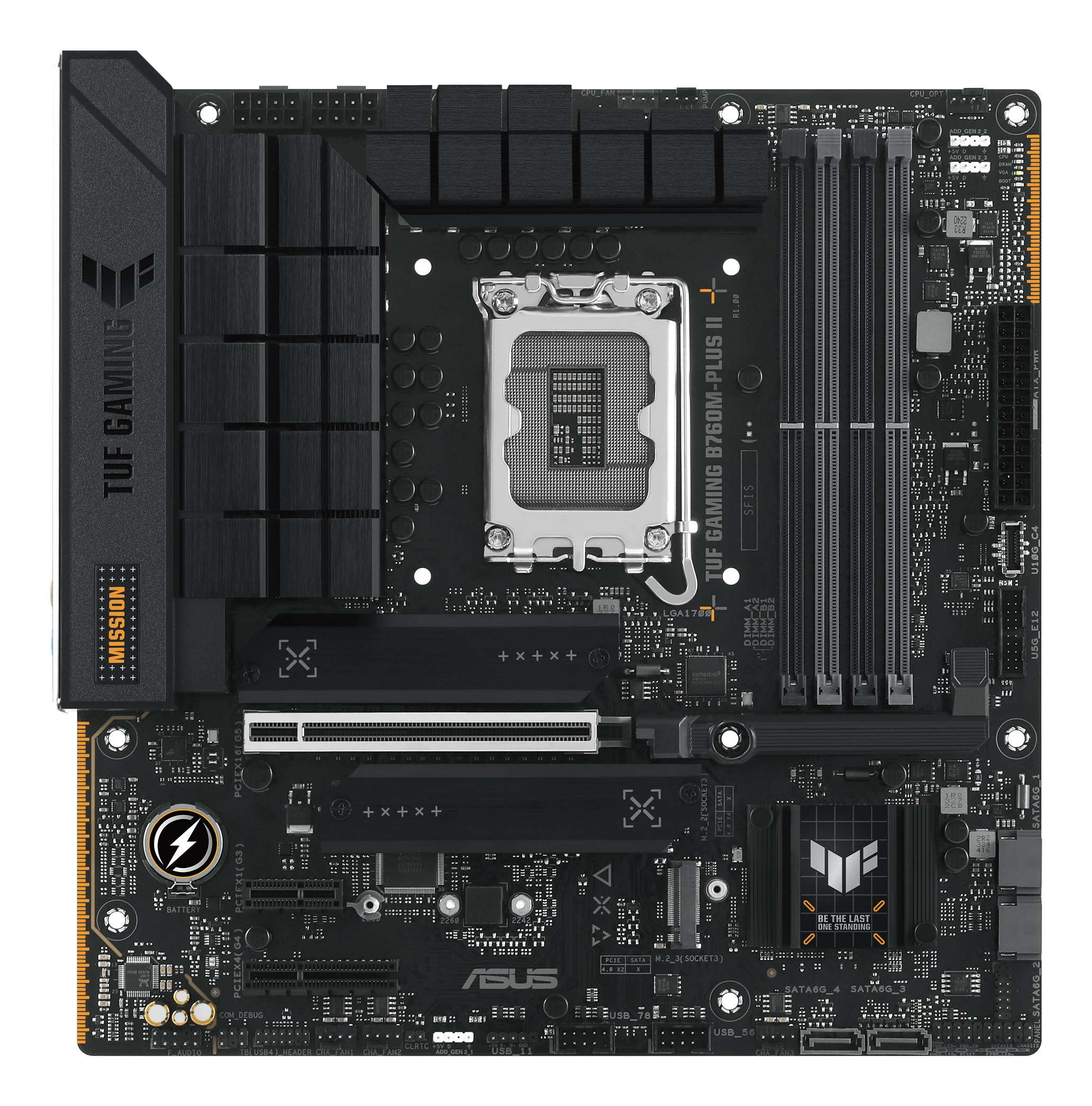ASUS TUF GAMING B760M-PLUS II Motherboard Intel B760 LGA 1700 Micro ATX DDR5