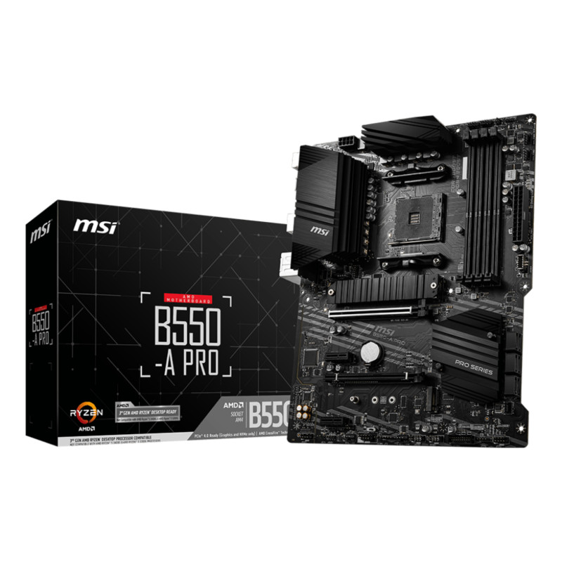 MSI B550-A PRO Motherboard AMD B550 Socket AM4 ATX DDR4