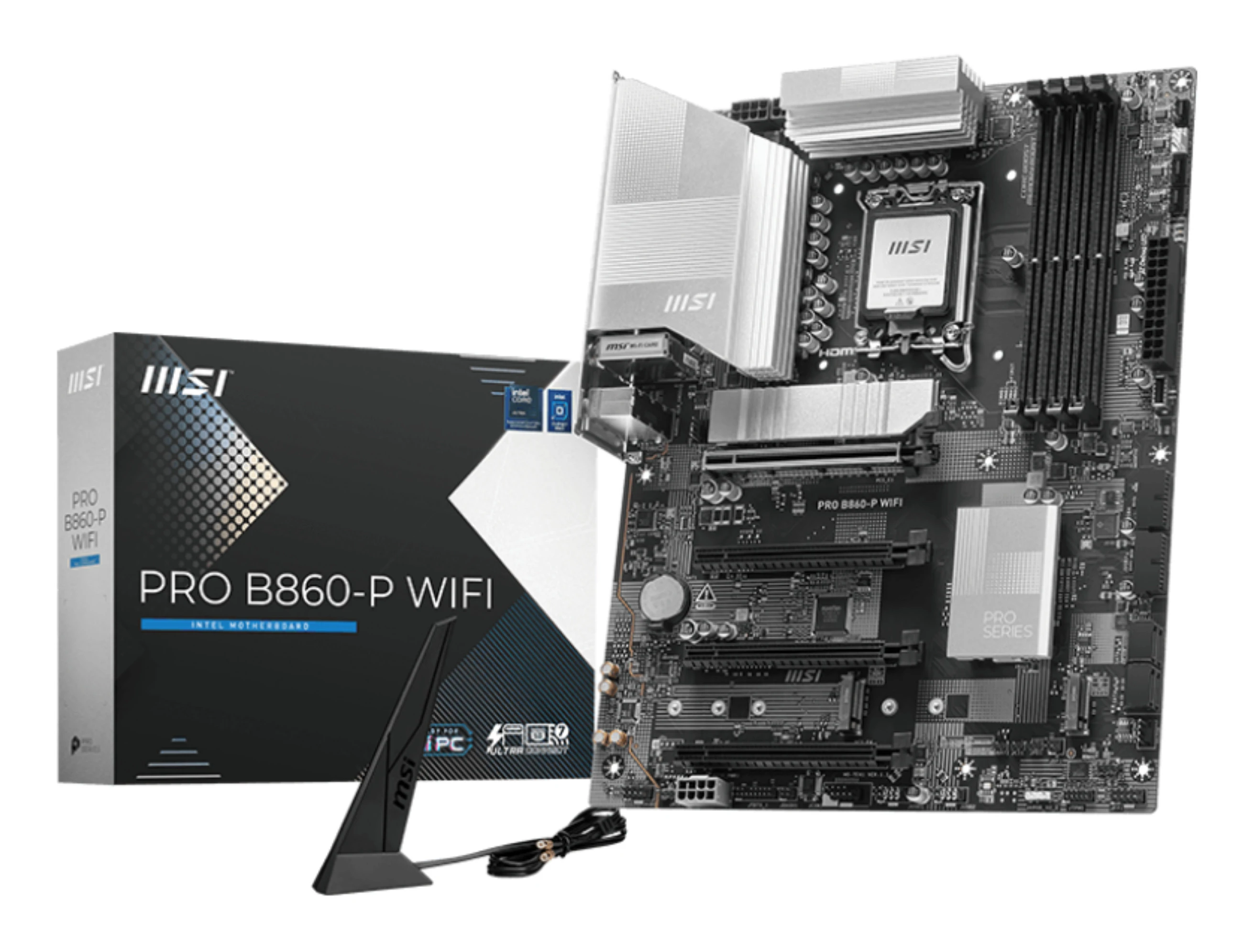 MSI MB INTEL PRO B860-P WIFI ATX DDR5, 2PCI-Ex16, 2PCI-Ex1, 4SATA3 - immagine prodotto