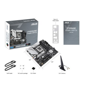 ASUS PRIME B760M-A WIFI D4 Motherboard Intel B760 LGA 1700 Micro ATX DDR4