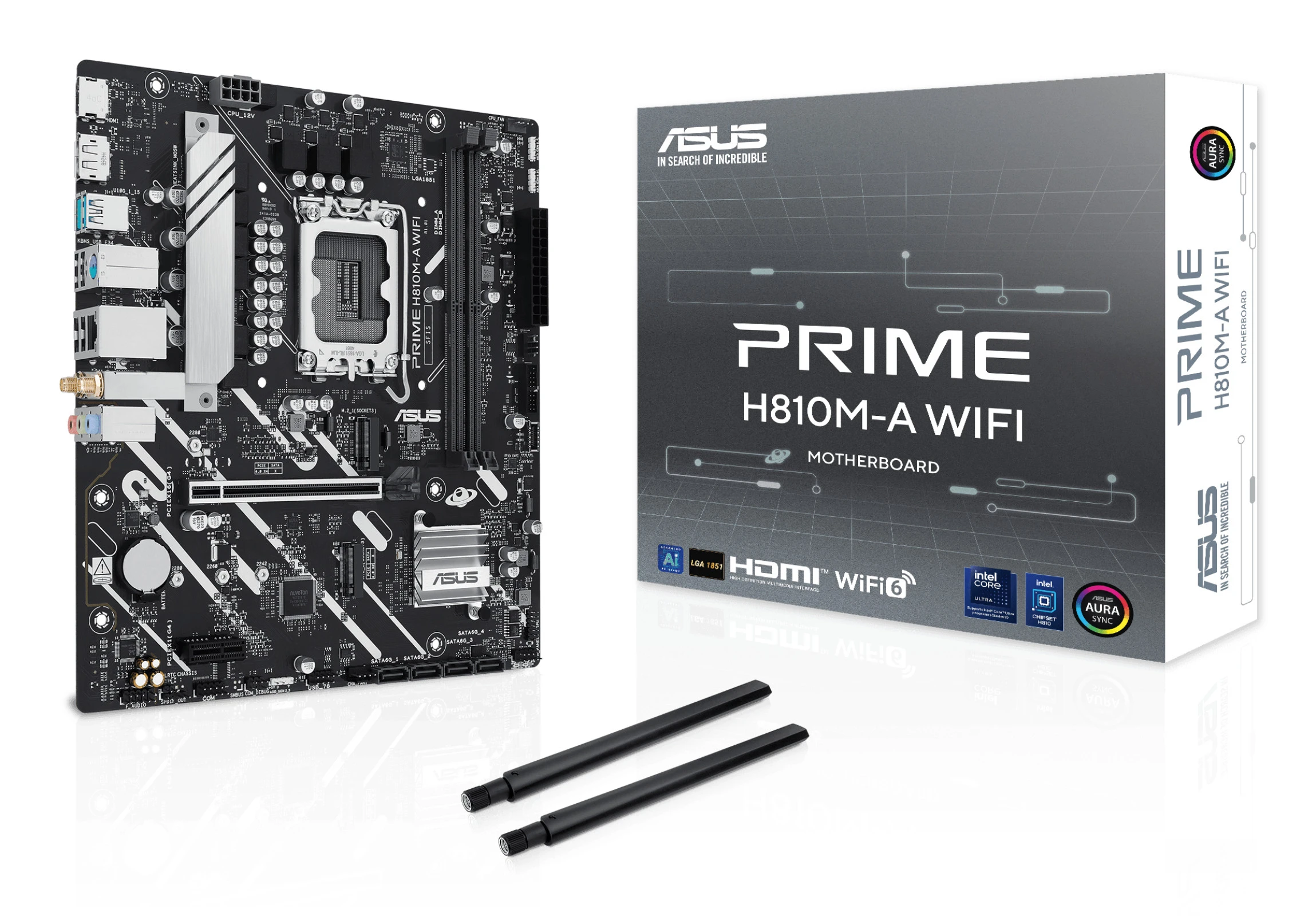 ASUS PRIME H810M-A WIFI Motherboard Intel H810 LGA 1851 Micro ATX DDR5