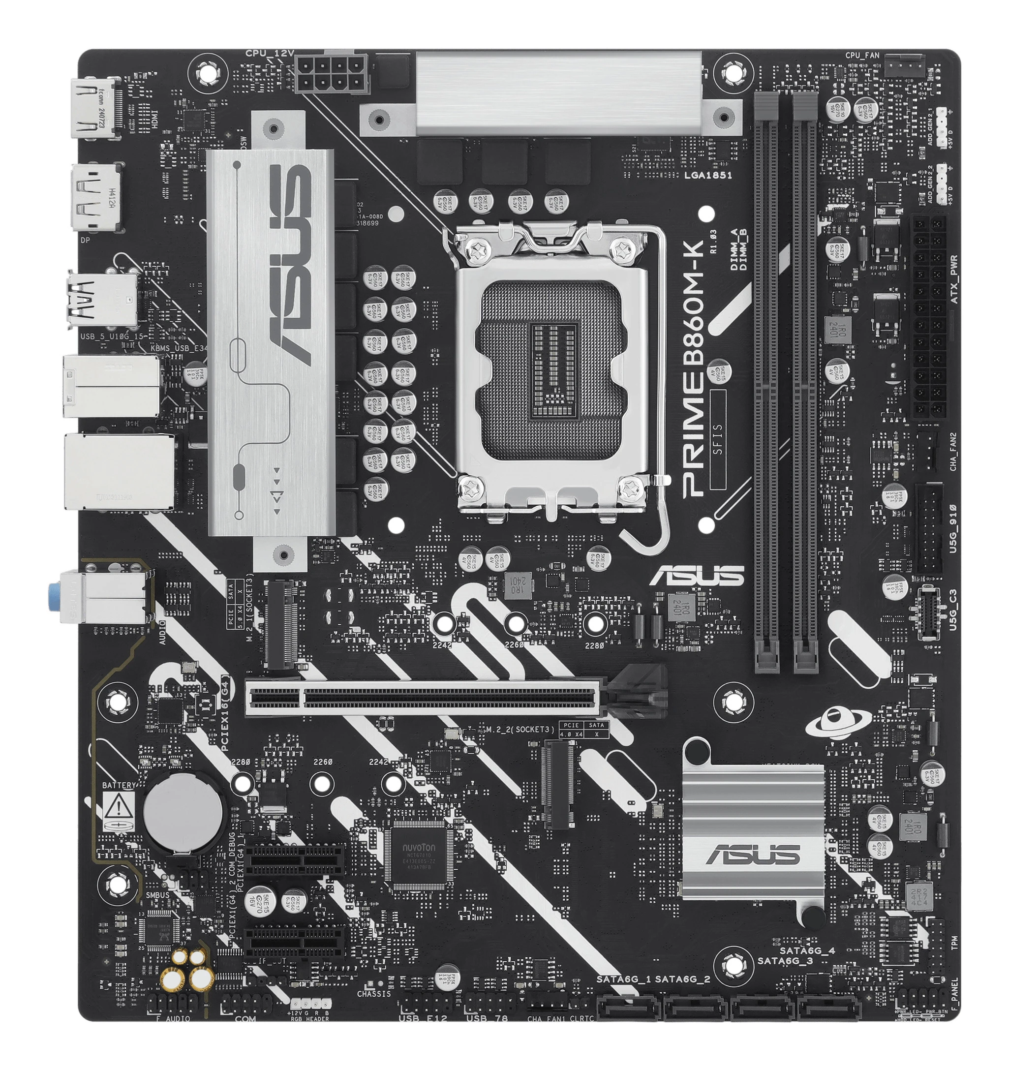 ASUS PRIME B860M-K Motherboard Intel B860 LGA 1851 Micro ATX DDR5