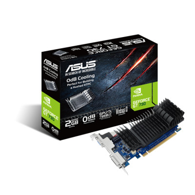 ASUS GT730-SL-2GD5-BRK NVIDIA GeForce GT 730 2 GB GDDR5 64 bit 75W DVI-D HDMI