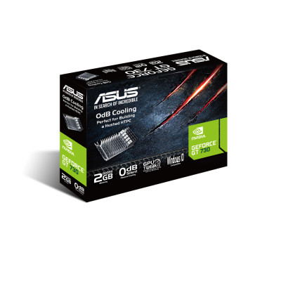 ASUS GT730-SL-2GD5-BRK NVIDIA GeForce GT 730 2 GB GDDR5 64 bit 75W DVI-D HDMI