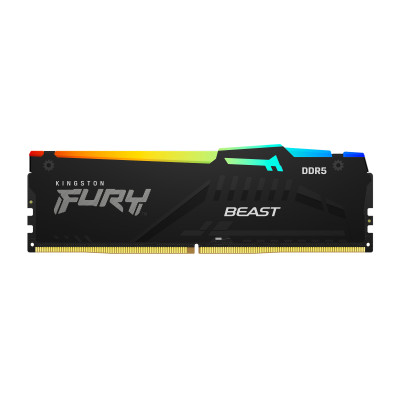 Kingston FURY Beast RGB 32GB DDR5-6000 CL30 DIMM XMP RAM Memory Black KF560C30BBA-32