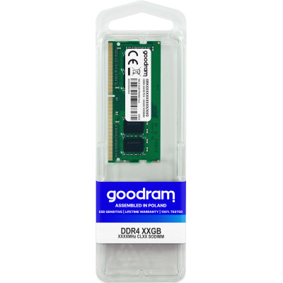 GOODRAM 32GB DDR4-3200 SO-DIMM Laptop RAM CL22 GR3200S464L22/32G