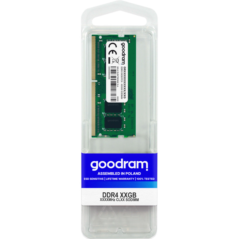 GOODRAM 32GB DDR4-3200 SO-DIMM Laptop RAM CL22 GR3200S464L22/32G