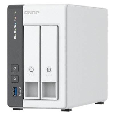 QNAP TS-216G 2-Bay NAS ARM Cortex-A55 2.0GHz 4GB 1GbE + 2.5GbE USB Diskless
