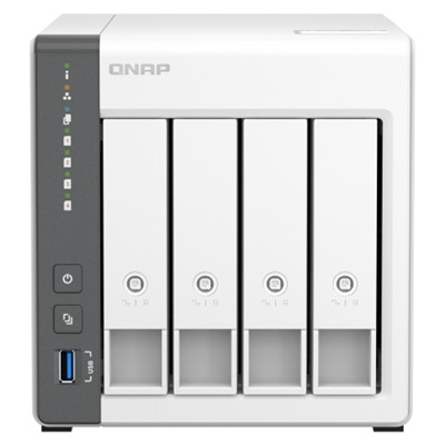 QNAP TS-433 4-Bay NAS ARM Cortex-A55 2.0GHz 4GB 2.5GbE + 1GbE USB Diskless