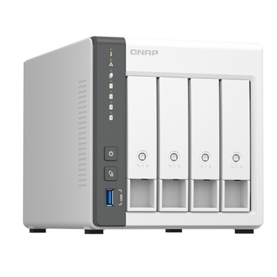 QNAP TS-433 4-Bay NAS ARM Cortex-A55 2.0GHz 4GB 2.5GbE + 1GbE USB Diskless