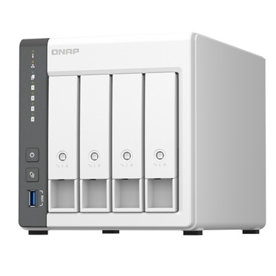 QNAP TS-433 4-Bay NAS ARM Cortex-A55 2.0GHz 4GB 2.5GbE + 1GbE USB Diskless