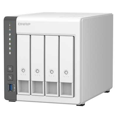 QNAP TS-433 4-Bay NAS ARM Cortex-A55 2.0GHz 4GB 2.5GbE + 1GbE USB Diskless