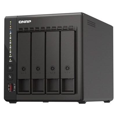 QNAP TS-453E 4-Bay NAS Intel Celeron J6412 8GB Dual 2.5GbE USB 3.2 Diskless
