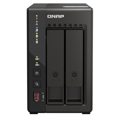 QNAP TS-253E 2-Bay NAS Intel Celeron J6412 8GB Dual 2.5GbE M.2 USB Diskless