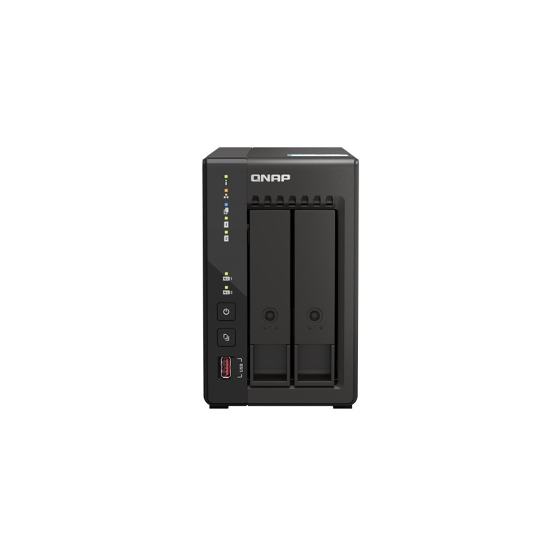 QNAP TS-253E 2-Bay NAS Intel Celeron J6412 8GB Dual 2.5GbE M.2 USB Diskless