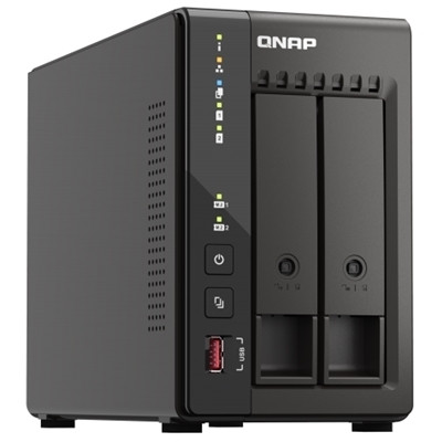 QNAP TS-253E 2-Bay NAS Intel Celeron J6412 8GB Dual 2.5GbE M.2 USB Diskless