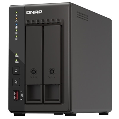 QNAP TS-253E 2-Bay NAS Intel Celeron J6412 8GB Dual 2.5GbE M.2 USB Diskless