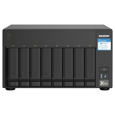 QNAP TS-832PX 8-Bay NAS Alpine AL324 4GB 2x10GbE SFP+ 2x2.5GbE USB Diskless