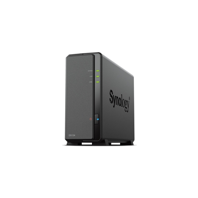 Synology DiskStation DS124 1-Bay NAS Realtek RTD1619B 1GB 1GbE USB Diskless