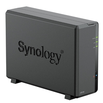 Synology DiskStation DS124 1-Bay NAS Realtek RTD1619B 1GB 1GbE USB Diskless