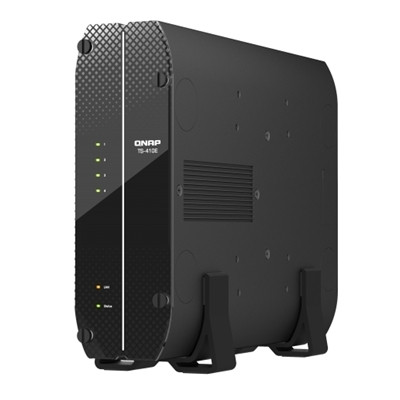 QNAP TS-i410X-8G Fanless Industrial NAS 4-Bay 2.5" Intel Atom x6425E 8GB Dual 10GbE Diskless