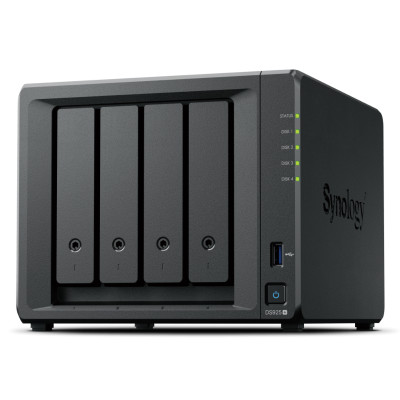 Synology DiskStation DS925+ 4-Bay NAS AMD Ryzen V1500B 4GB Dual 2.5GbE M.2 USB Diskless