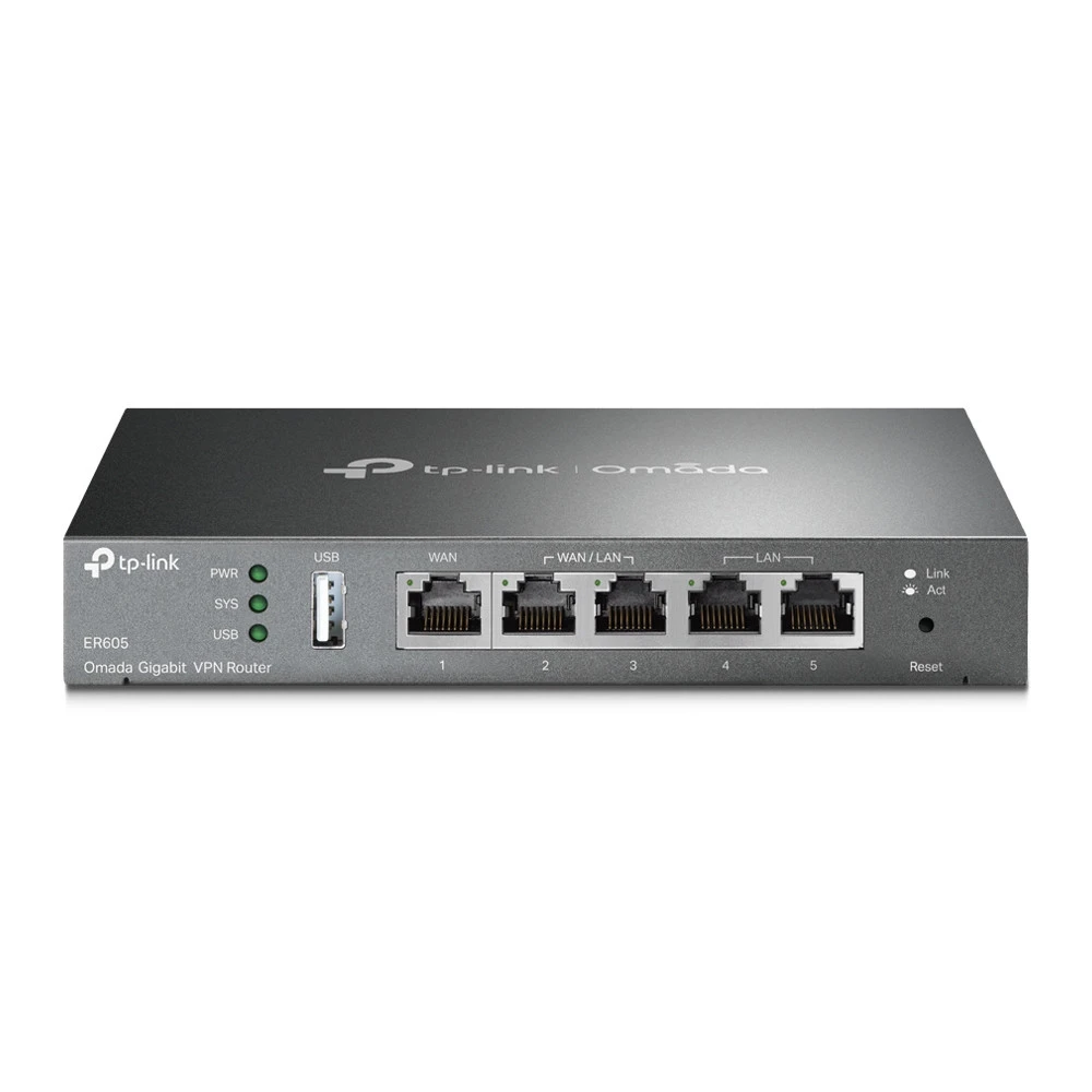 ROUTER VPN MULTI-WAN 5P GIGABIT 1P WAN 1P LAN 3P WAN/LAN - immagine prodotto