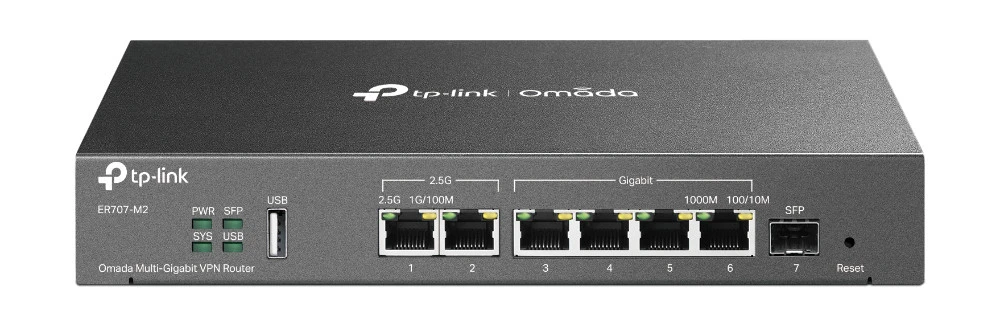 ROUTER VPN OMADA MULTI-GIGABIT 1P 2.5G RJ45 WAN 1P 2.5 RJ45 WAN/LAN - immagine prodotto